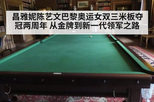 昌雅妮陈艺文巴黎奥运女双三米板夺冠两周年 从金牌到新一代领军之路
